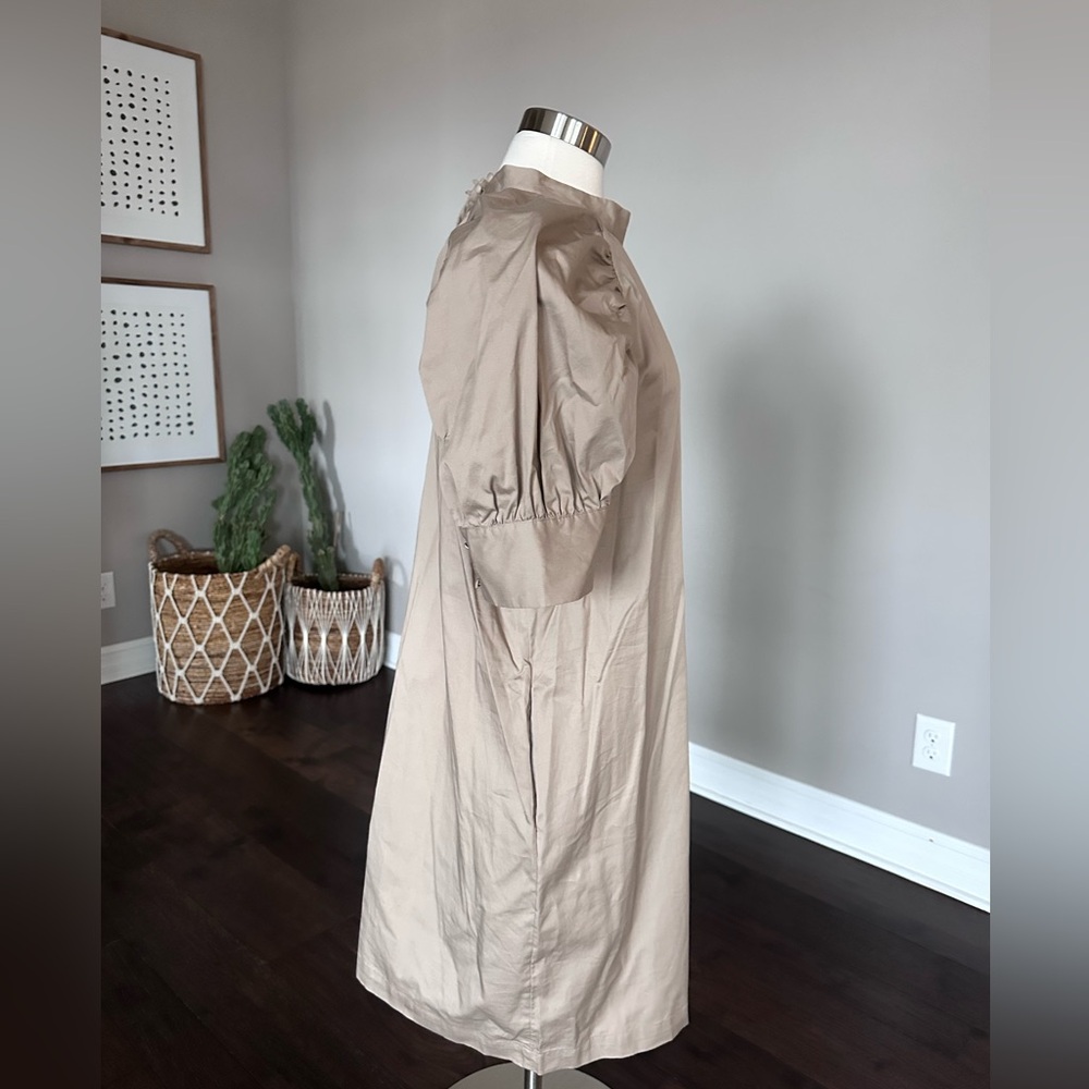 Prologue x Target Cotton Puff Sleeve Shift Dress Tan Khaki XL - Picture 3 of 11